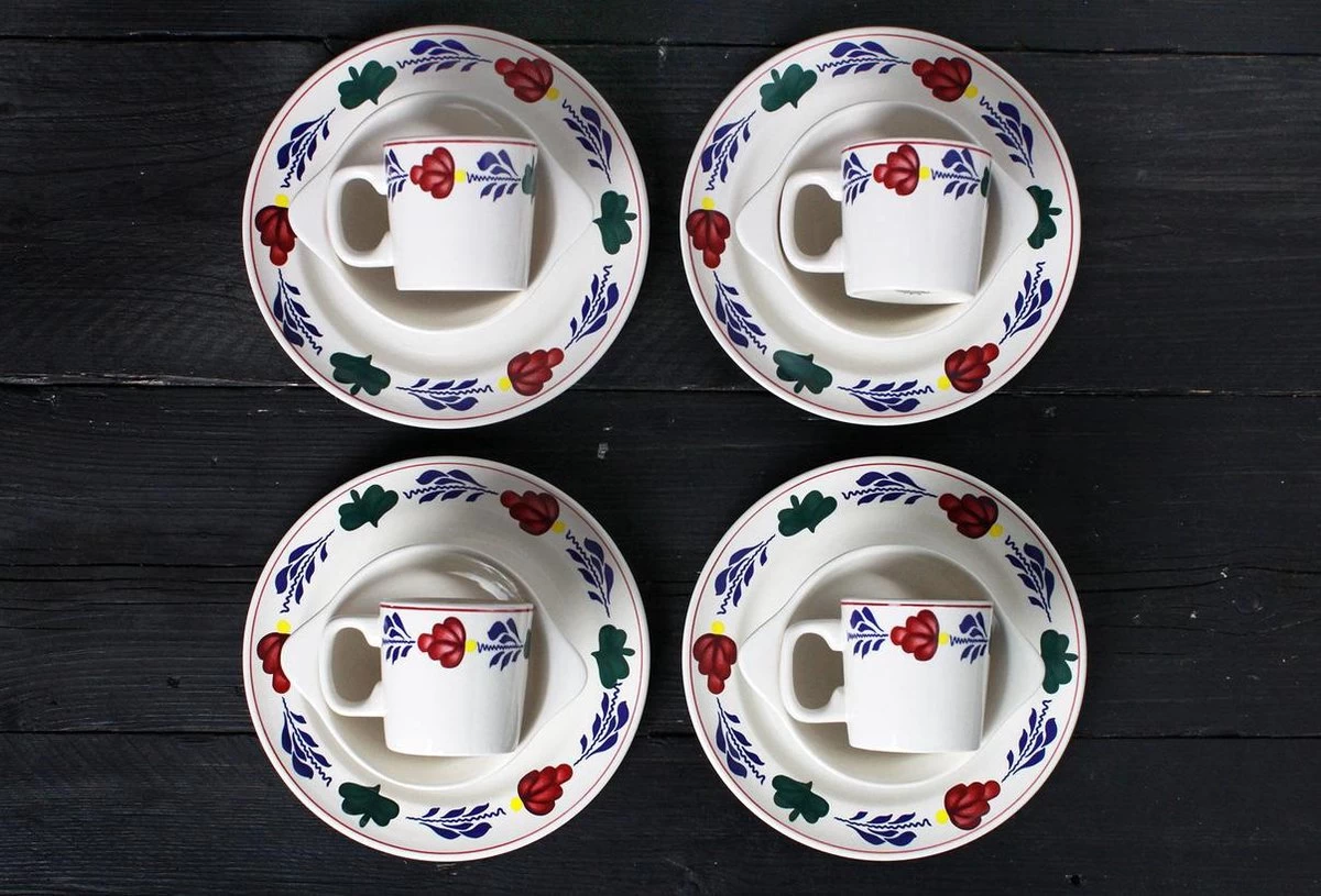 Boerenbont Set Van 4 Bekers Roeland - Afbeelding 2