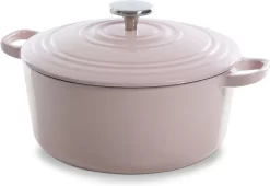 BK Bourgogne Braadpan Ø 24 Cm - Roze - Gietijzer - Inductie