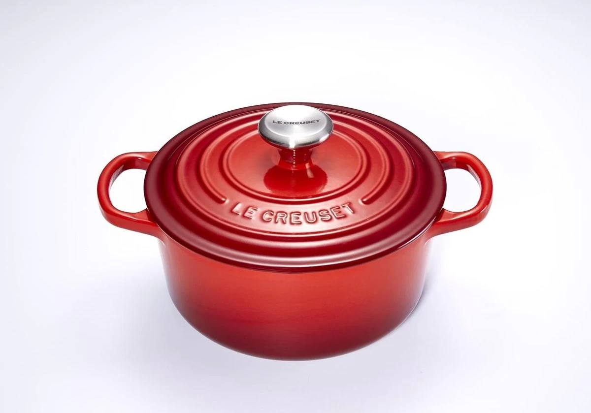 Le Creuset Signature Braadpan - 4,2 L - 24 Cm - Kersenrood - Afbeelding 9