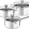 Tefal Duetto 3-delige Kookset - Steelpan Ø 16 Cm, Kookpan Ø 20/24 Cm