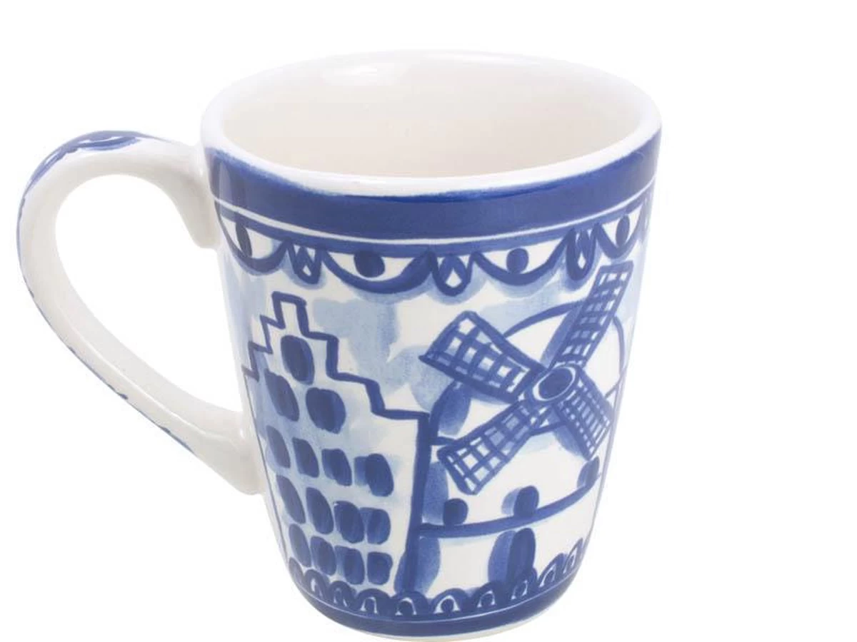 Blond Amsterdam Delfts Blond Mok - Molen - Aardewerk - Afbeelding 3