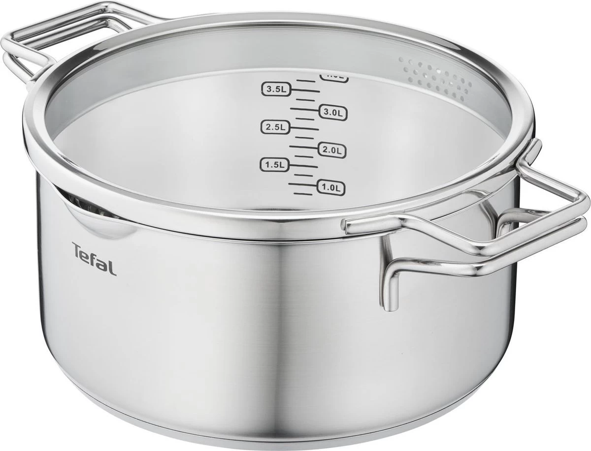 Tefal Nordica Pannenset 4 Delig - Steelpan Ø16 Cm & Kookpan Ø 18 + Ø 20 + Ø 24 Cm - Afbeelding 8