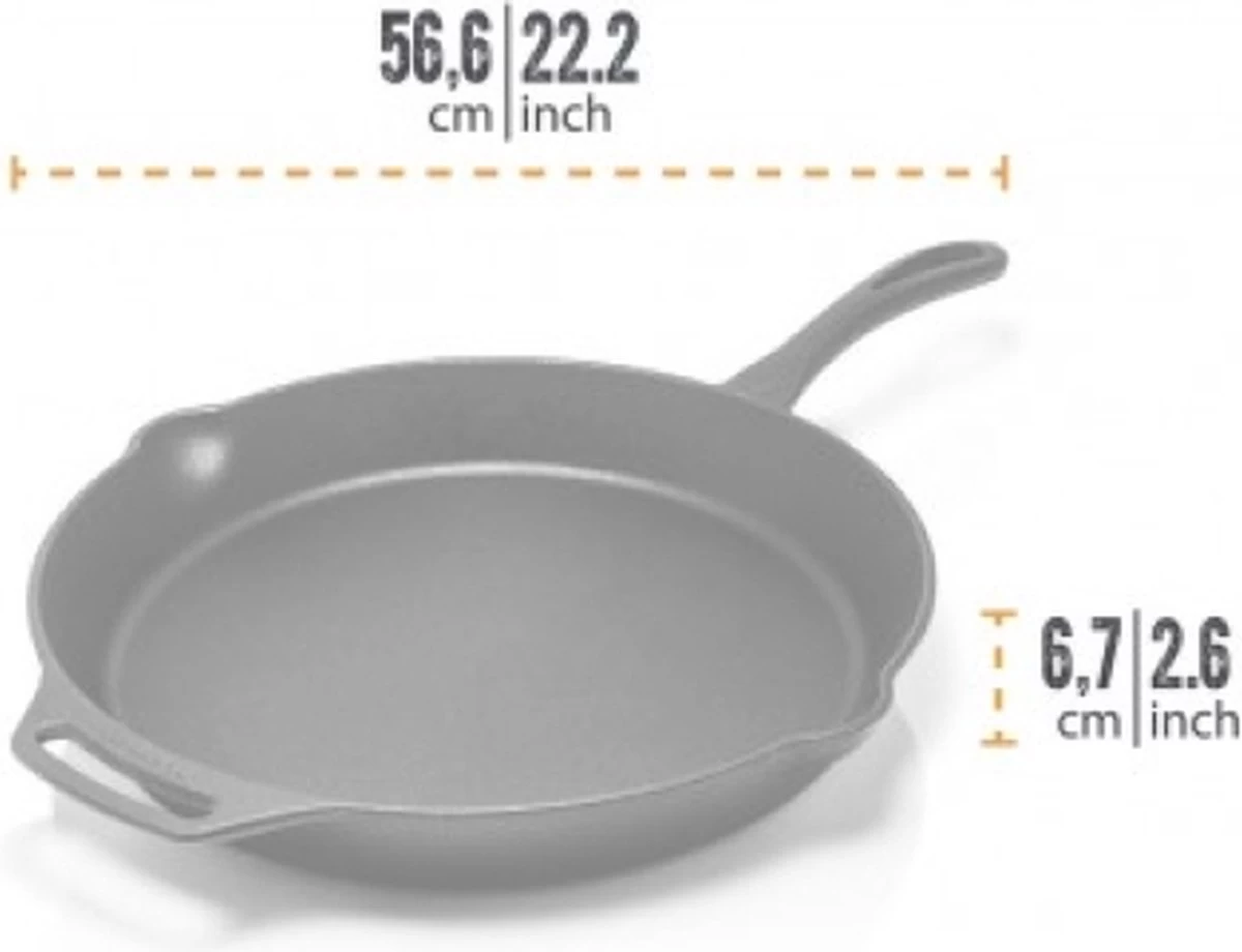 Petromax Skillet - Gietijzer - Koekenpan Met Steel En Handgreep - ø35cm Fp35t - Afbeelding 2