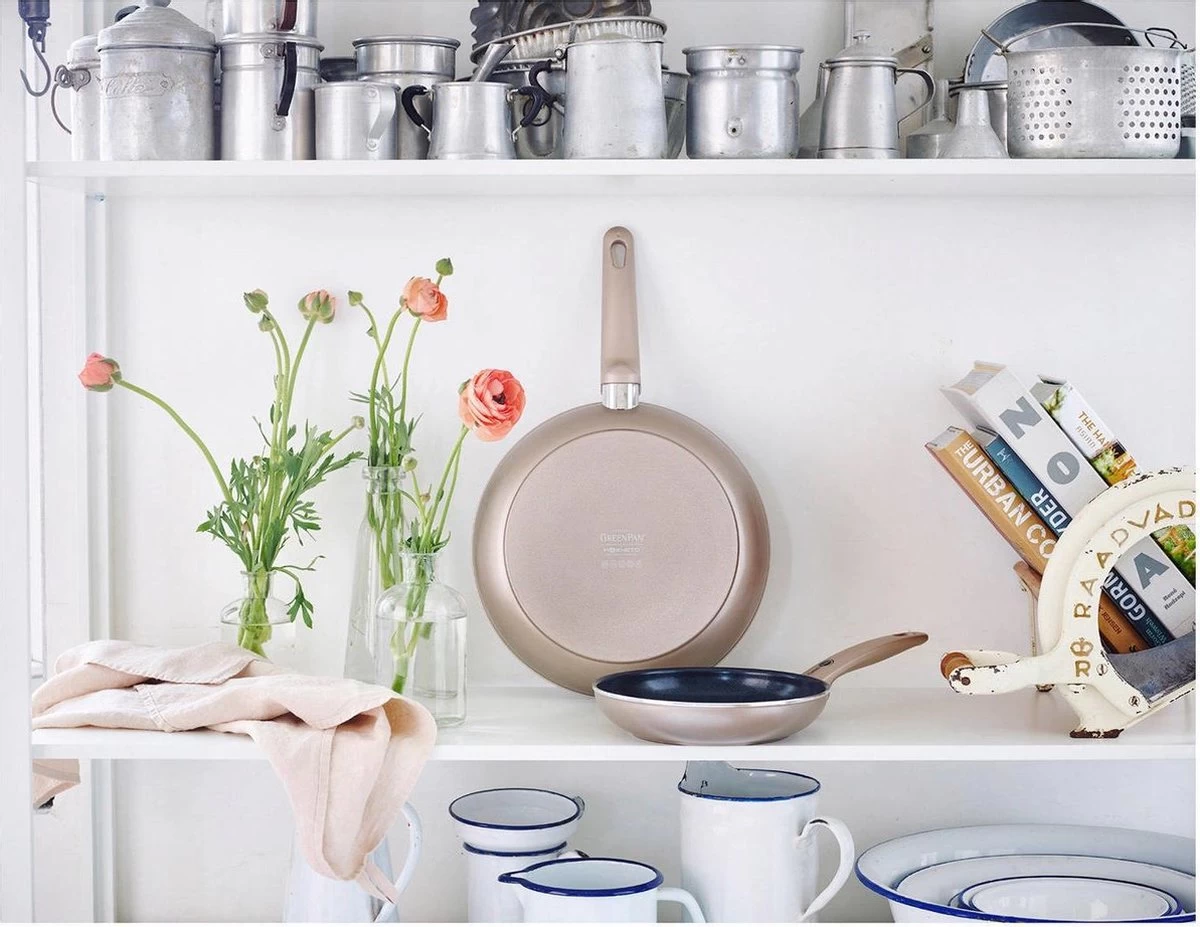 GreenPan Cambridge Koekenpan 24cm - Brons - Inductie - PFAS-vrij - Afbeelding 6