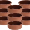 Merkloos 12x Tapas Schaaltjes 500 Ml Terracotta 12 Cm - Keukenbenodigdheden - Kookbenodigdheden - Tafel Dekken - Tapasschaaltjes - Tapas/snacks/hapjes Bereiden En Serveren