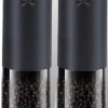 GOV Elektrische Peper- En Zoutmolen Zwart XL Set Oplaadbaar - Pepermolen - Peper En Zoutstel