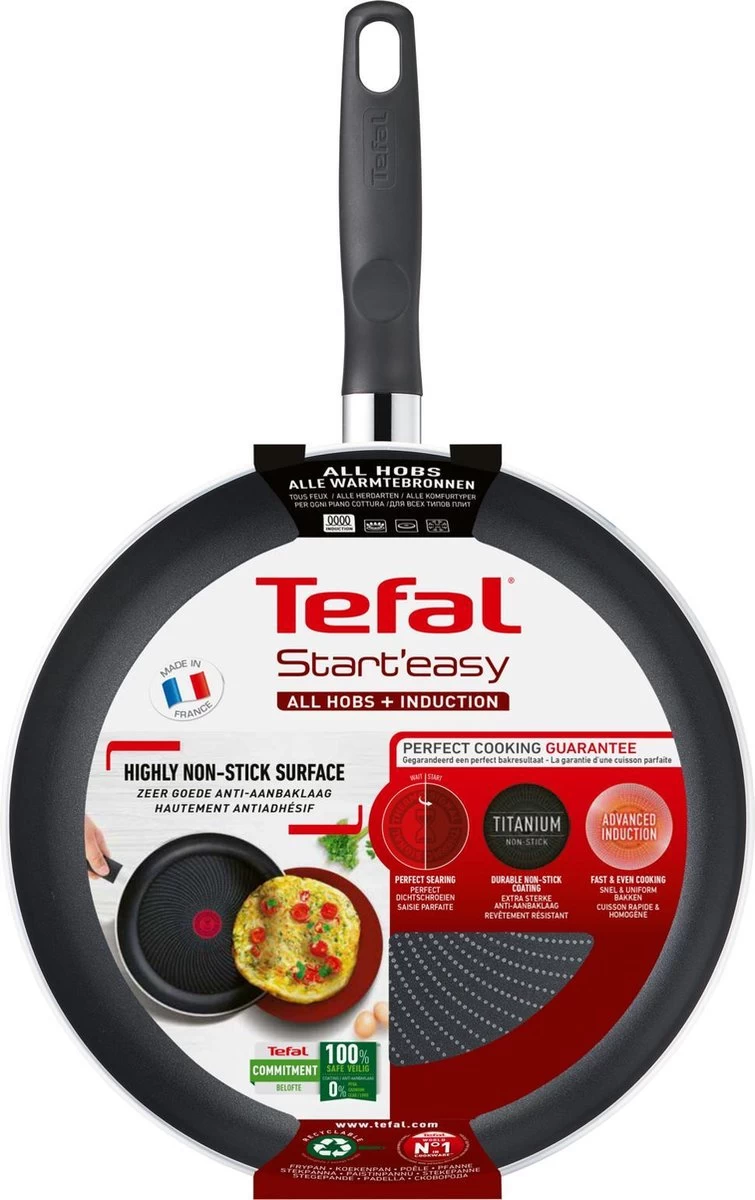 Tefal Start'easy Koekenpan 28 Cm - PFOA Vrij - Geschikt Voor Alle Warmtebronnen - Afbeelding 3