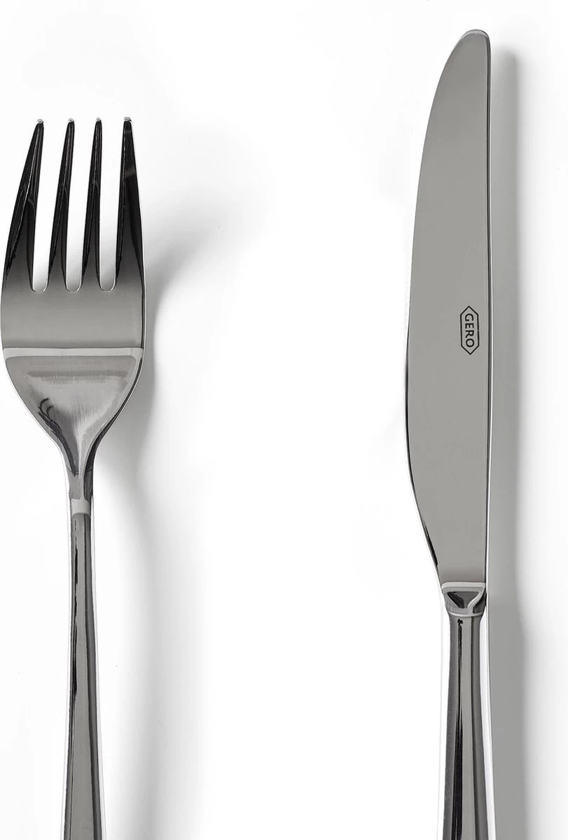 Gero Ellen Bestekset - 24 Stuks - 6 Persoons - Glanzend Staal - Afbeelding 5