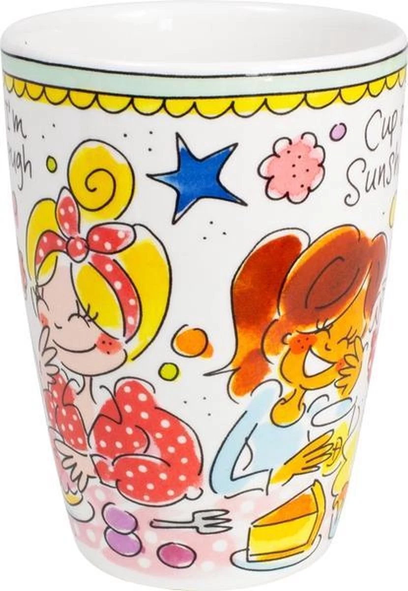 Blond Amsterdam Even Bijkletsen Beker XL 500 Ml - Mint Rand - Afbeelding 2