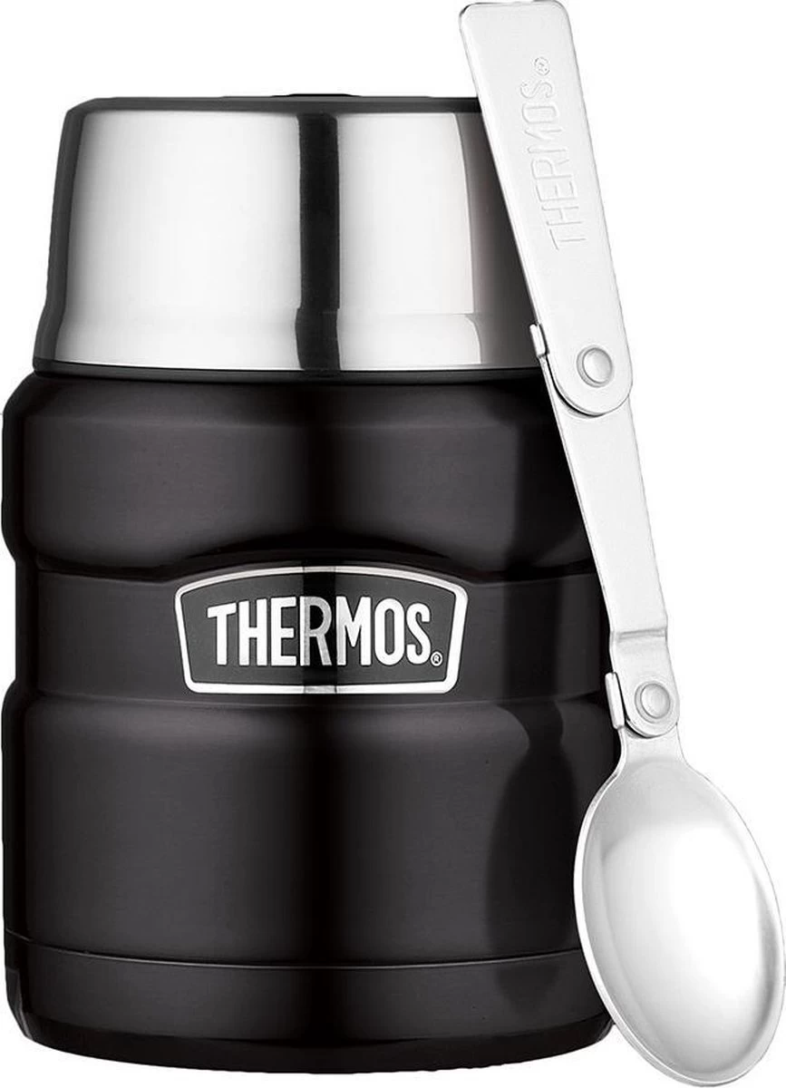Thermos King Voedseldrager - 47 Cl - Mat Zwart - Afbeelding 7
