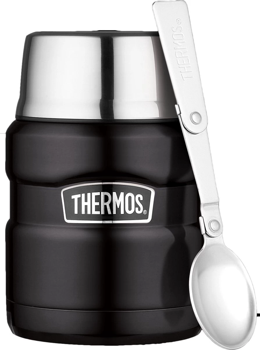 Thermos King Voedseldrager - 47 Cl - Mat Zwart - Afbeelding 2