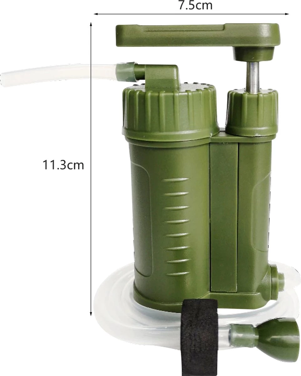 Luxe Water Filter Straw Incl. Waterzak - Complete Set - Waterfilter - Waterfles - Waterzuiveraar - Outdoor Life - Survival - BPA-vrij - Filtert 5000LL - Afbeelding 8