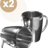 Lupine Beker RVS Dubbelwandig 200ml Lang Warm Set Van 2 Kopjes Mooie Set Bekers Van Roestvrij Staal